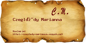 Czeglédy Marianna névjegykártya