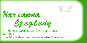 marianna czegledy business card