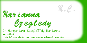 marianna czegledy business card